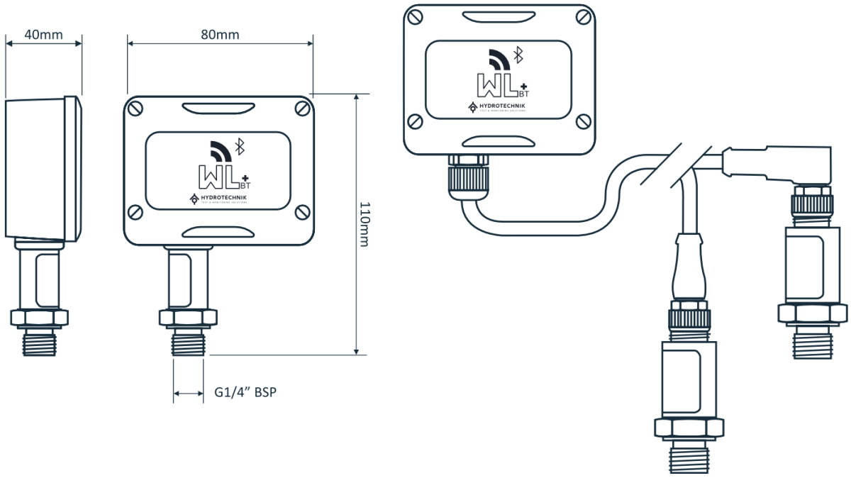 HT-WLBP Watchlog Bluetooth-Plus Pressure Sensor